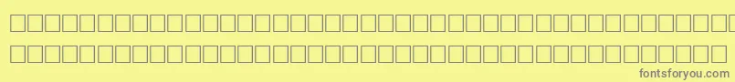 フォントJaspersRegular – 黄色の背景に灰色の文字