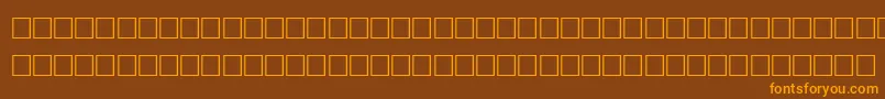 JaspersRegular Font – Orange Fonts on Brown Background