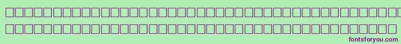 JaspersRegular-Schriftart – Violette Schriften auf grünem Hintergrund
