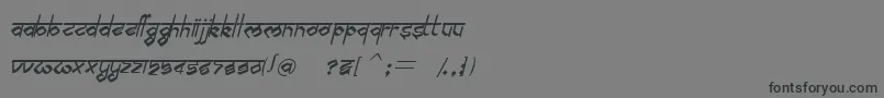 BilingmimarathiItalic Font – Black Fonts on Gray Background