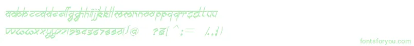 BilingmimarathiItalic-fontti – vihreät fontit