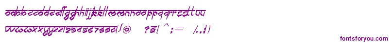 BilingmimarathiItalic Font – Purple Fonts on White Background