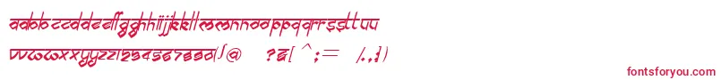 fuente BilingmimarathiItalic – Fuentes Rojas Sobre Fondo Blanco