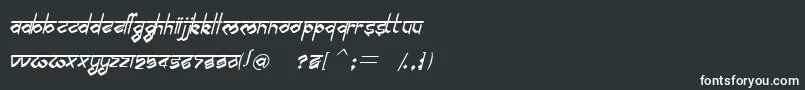 BilingmimarathiItalic Font – White Fonts on Black Background