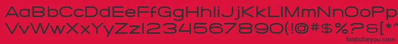 SfGrandezzaMedium Font – Black Fonts on Red Background