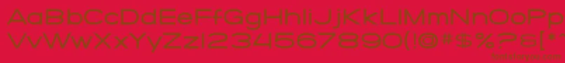 SfGrandezzaMedium Font – Brown Fonts on Red Background