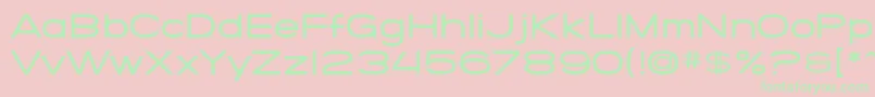 SfGrandezzaMedium Font – Green Fonts on Pink Background