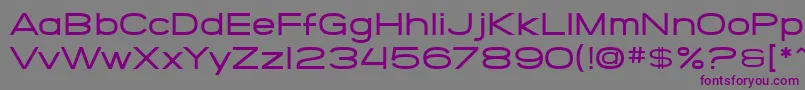 SfGrandezzaMedium Font – Purple Fonts on Gray Background
