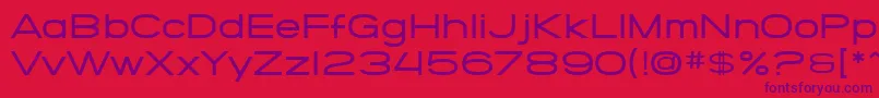 Шрифт SfGrandezzaMedium – фиолетовые шрифты на красном фоне