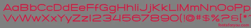 SfGrandezzaMedium Font – Red Fonts on Gray Background