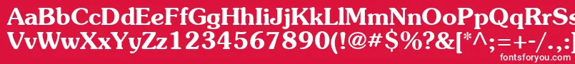 フォントAgsou14 – 赤い背景に白い文字