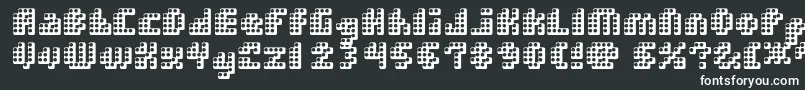 Шрифт DoubleStrike – белые шрифты