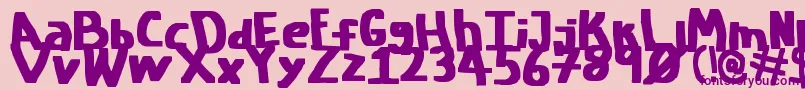 FatChicken Font – Purple Fonts on Pink Background