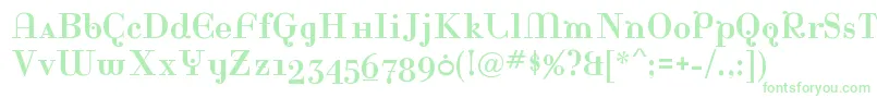 RinaRegular Font – Green Fonts on White Background