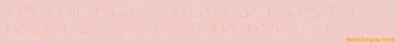 More about Kbsketch Font Kbsketch Font – Orange Fonts on Pink Background