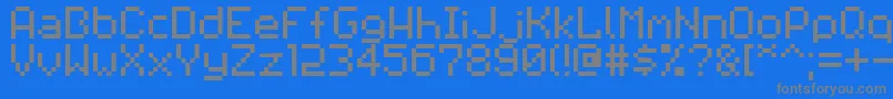 En savoir plus sur la police Pixilator Police Pixilator – polices grises sur fond bleu