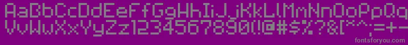 Шрифт Pixilator – серые шрифты на фиолетовом фоне