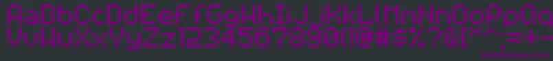 Pixilator Font – Purple Fonts on Black Background