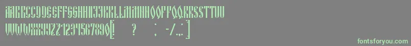 RussianLand Font – Green Fonts on Gray Background