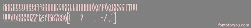 RussianLand Font – Pink Fonts on Gray Background