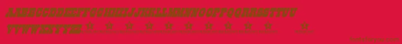fuente LikePersonal – Fuentes Marrones Sobre Fondo Rojo