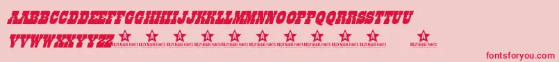 LikePersonal Font – Red Fonts on Pink Background
