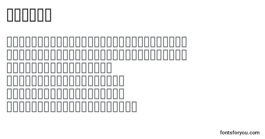 Шрифт McsPen – алфавит, цифры, специальные символы