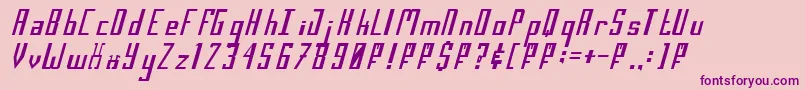 SalinasMotionClerk1 Font – Purple Fonts on Pink Background