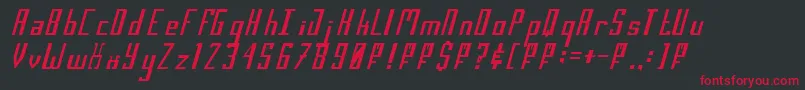 SalinasMotionClerk1 Font – Red Fonts on Black Background