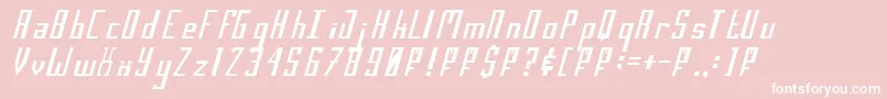SalinasMotionClerk1 Font – White Fonts on Pink Background