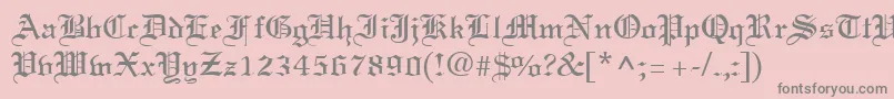 Подробнее о шрифте TerrangRegular Шрифт TerrangRegular – серые шрифты на розовом фоне