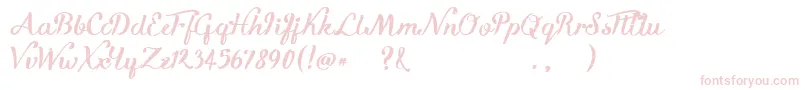 KikeletBrush Font – Pink Fonts on White Background