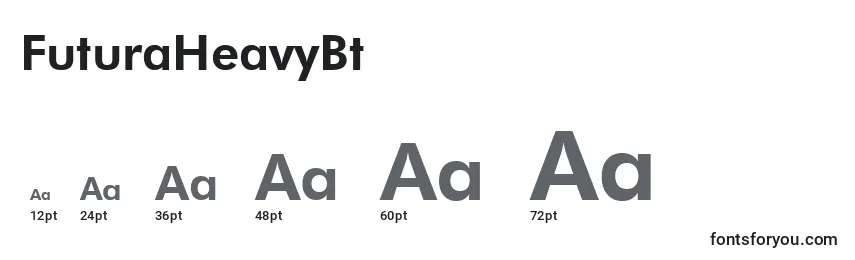 FuturaHeavyBt Font Sizes