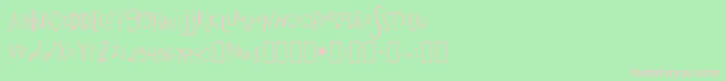 Bigfish Font – Pink Fonts on Green Background