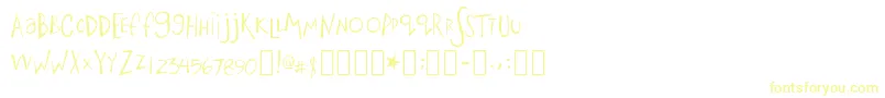 Шрифт Bigfish – жёлтые шрифты