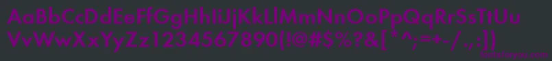 Шрифт FuturademicttNormal – фиолетовые шрифты на чёрном фоне