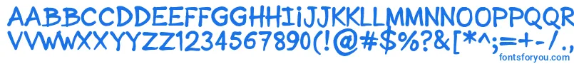 SonicComic Font – Blue Fonts on White Background