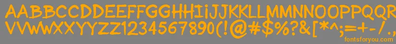 SonicComic Font – Orange Fonts on Gray Background