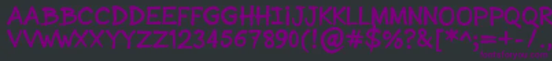 SonicComic Font – Purple Fonts on Black Background