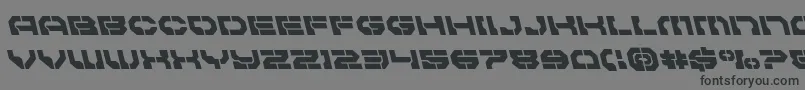 Pulsarclassleft Font – Black Fonts on Gray Background