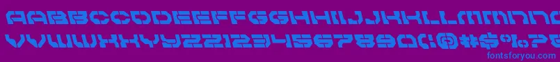 Pulsarclassleft Font – Blue Fonts on Purple Background