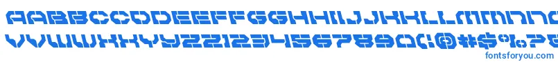 Pulsarclassleft Font – Blue Fonts on White Background