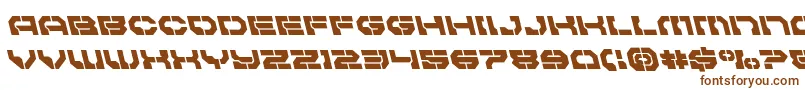 Pulsarclassleft Font – Brown Fonts on White Background