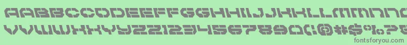 Pulsarclassleft Font – Gray Fonts on Green Background