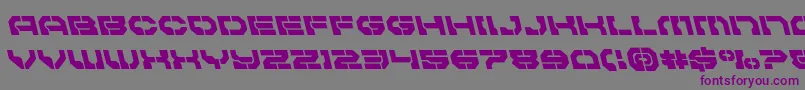 Pulsarclassleft Font – Purple Fonts on Gray Background