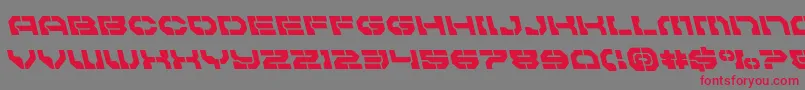 Pulsarclassleft Font – Red Fonts on Gray Background