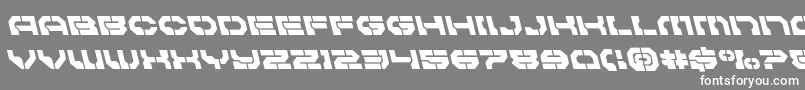 Pulsarclassleft Font – White Fonts on Gray Background