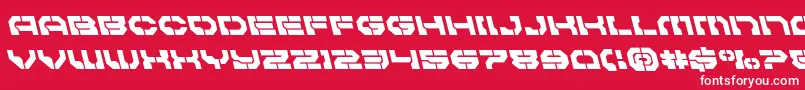 Pulsarclassleft Font – White Fonts on Red Background