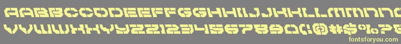 Pulsarclassleft Font – Yellow Fonts on Gray Background