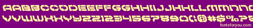 Pulsarclassleft Font – Yellow Fonts on Purple Background